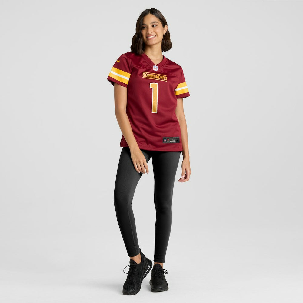 Number 1 Bride Washington Commanders Women's Game Jersey Burgundy | Nike for Sale