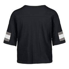 Dallas Cowboys '47 Women's Double Header Scout Cropped V-Neck T-Shirt Navy | 47 brand