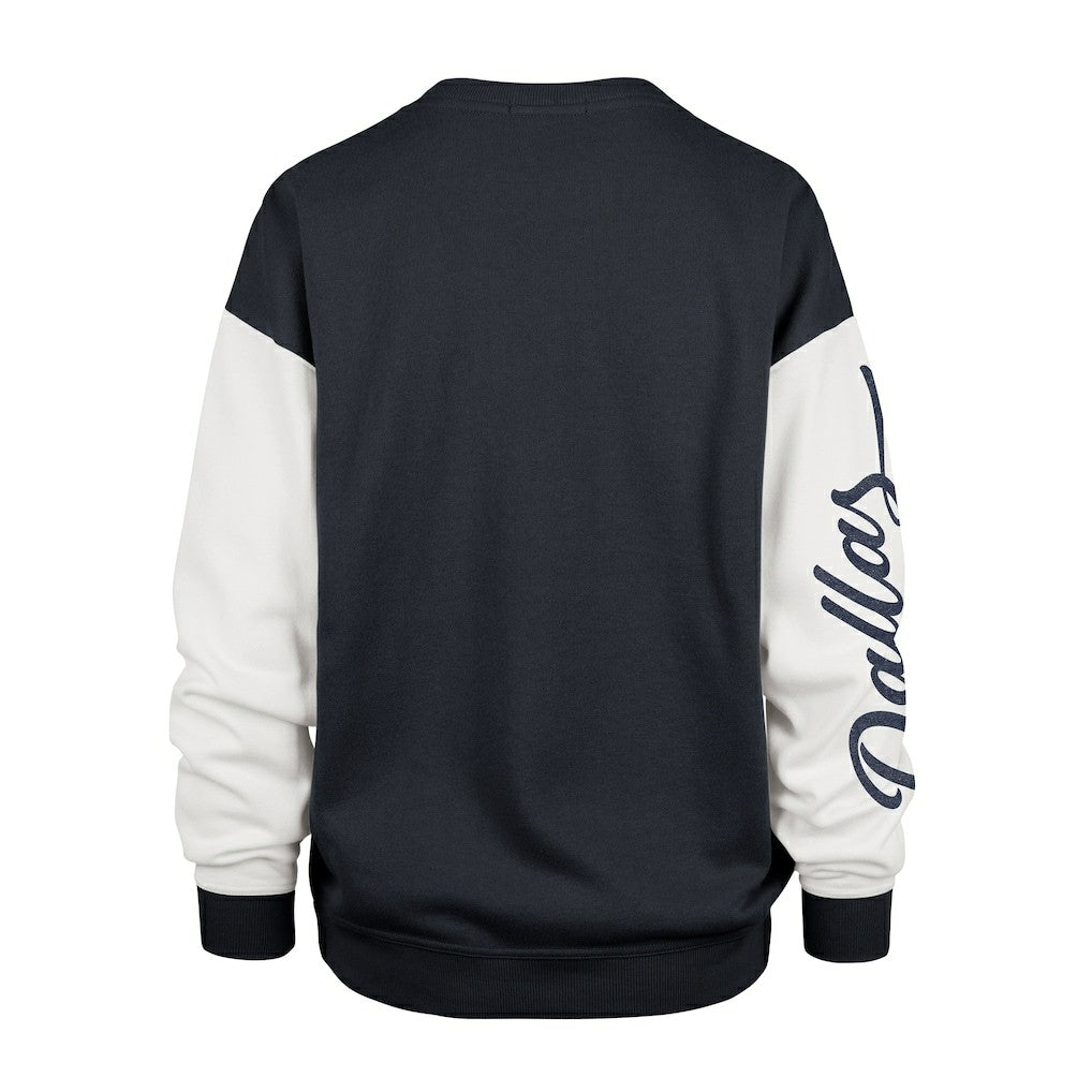 Dallas Cowboys '47 Women's Double Header Rise Andie Pullover Sweatshirt Blue | 47 brand