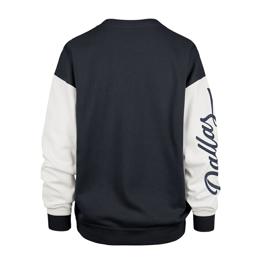 Dallas Cowboys '47 Women's Double Header Rise Andie Pullover Sweatshirt Blue | 47 brand