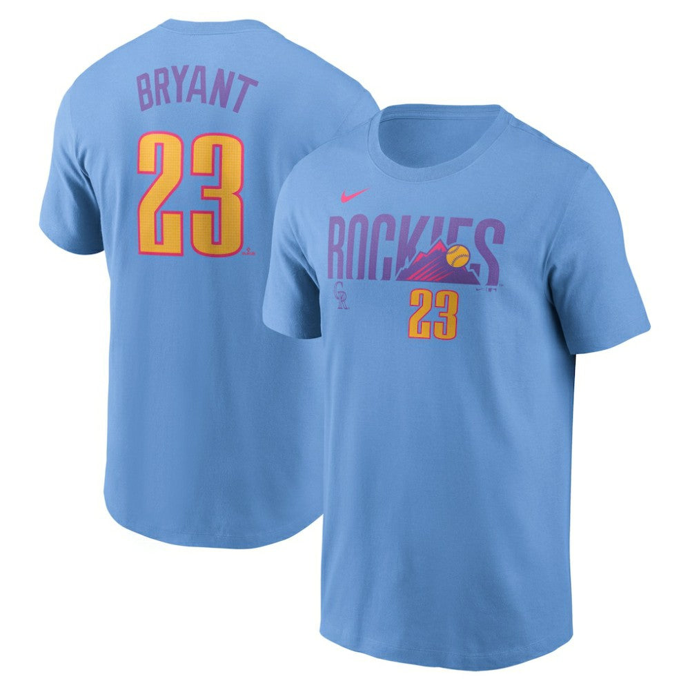 Kris Bryant Colorado Rockies Nike 2025 City Connect Fuse Name & Number T-Shirt - MLB