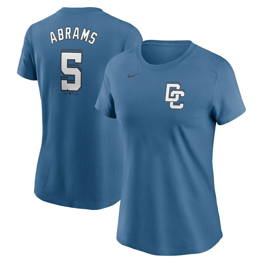 CJ Abrams Washington Nationals Nike Women's 2025 City Connect Fuse Name & Number T-Shirt - MLB