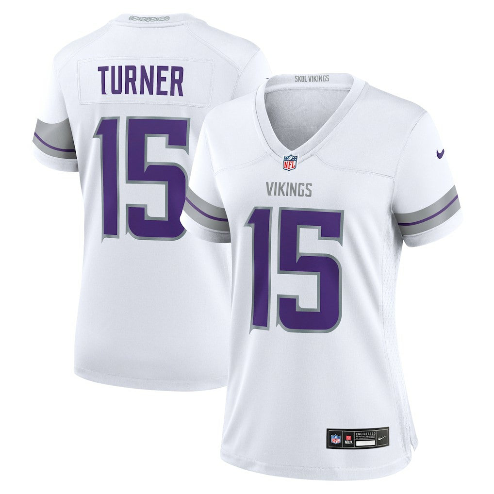 Dallas Turner Minnesota Vikings Women's Alternate Game Jersey White | Nike for Sale