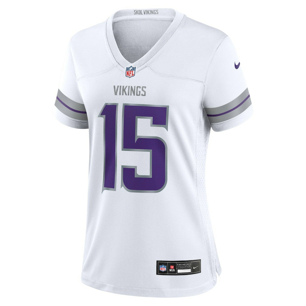 Dallas Turner Minnesota Vikings Women's Alternate Game Jersey White | Nike for Sale