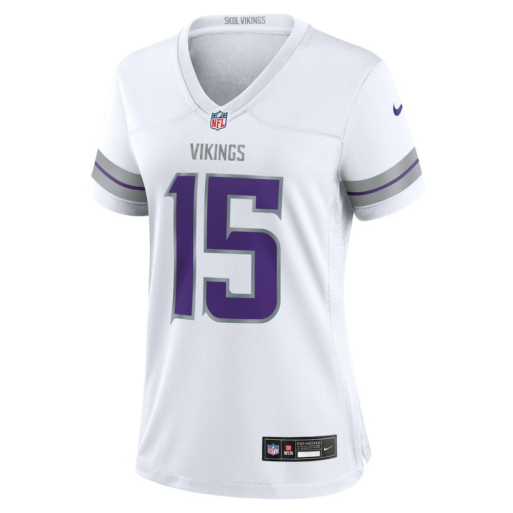 Dallas Turner Minnesota Vikings Women's Alternate Game Jersey White | Nike for Sale