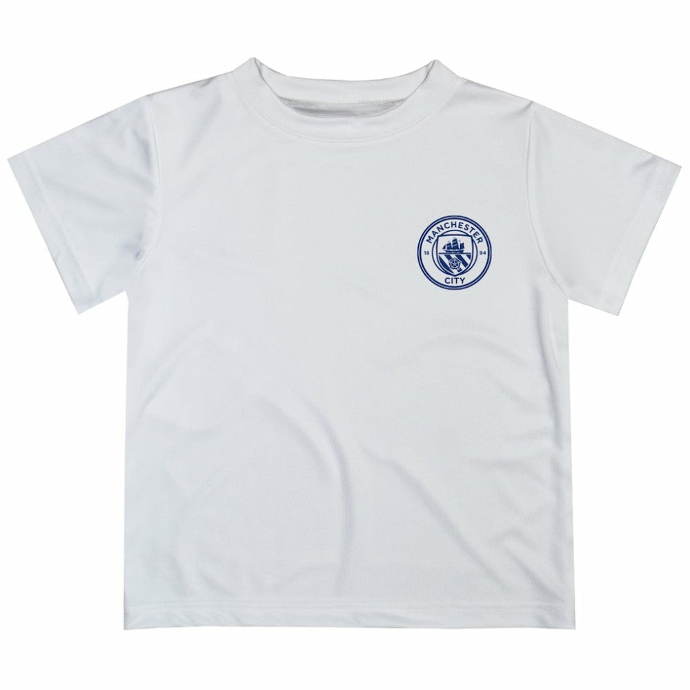 Manchester City Vive La Fete Youth Impressions Artwork T-Shirt White - FIFA World CUP
