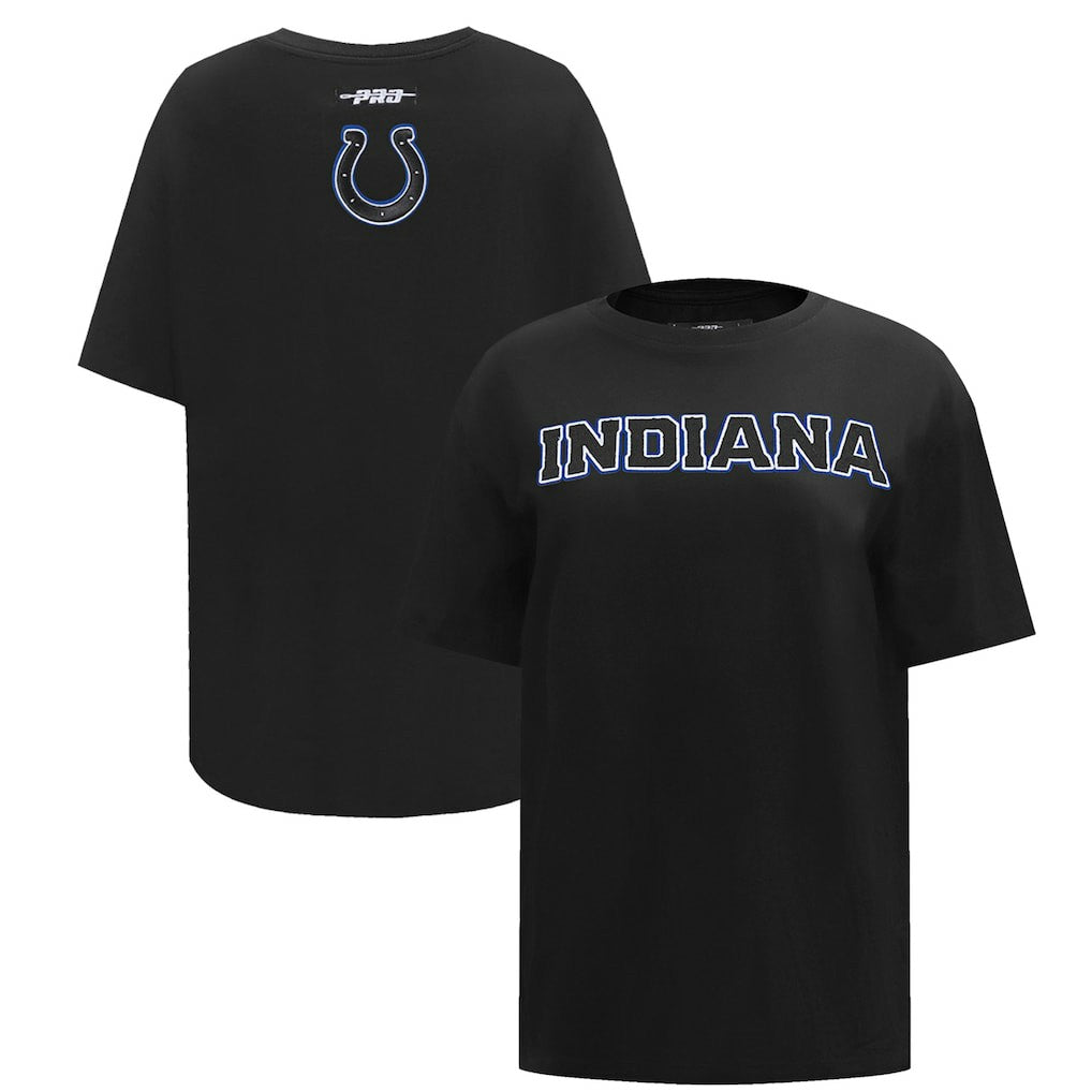 Indianapolis Colts Pro Standard Women's Indiana Nights Colts Oversized T-Shirt Black | NFL