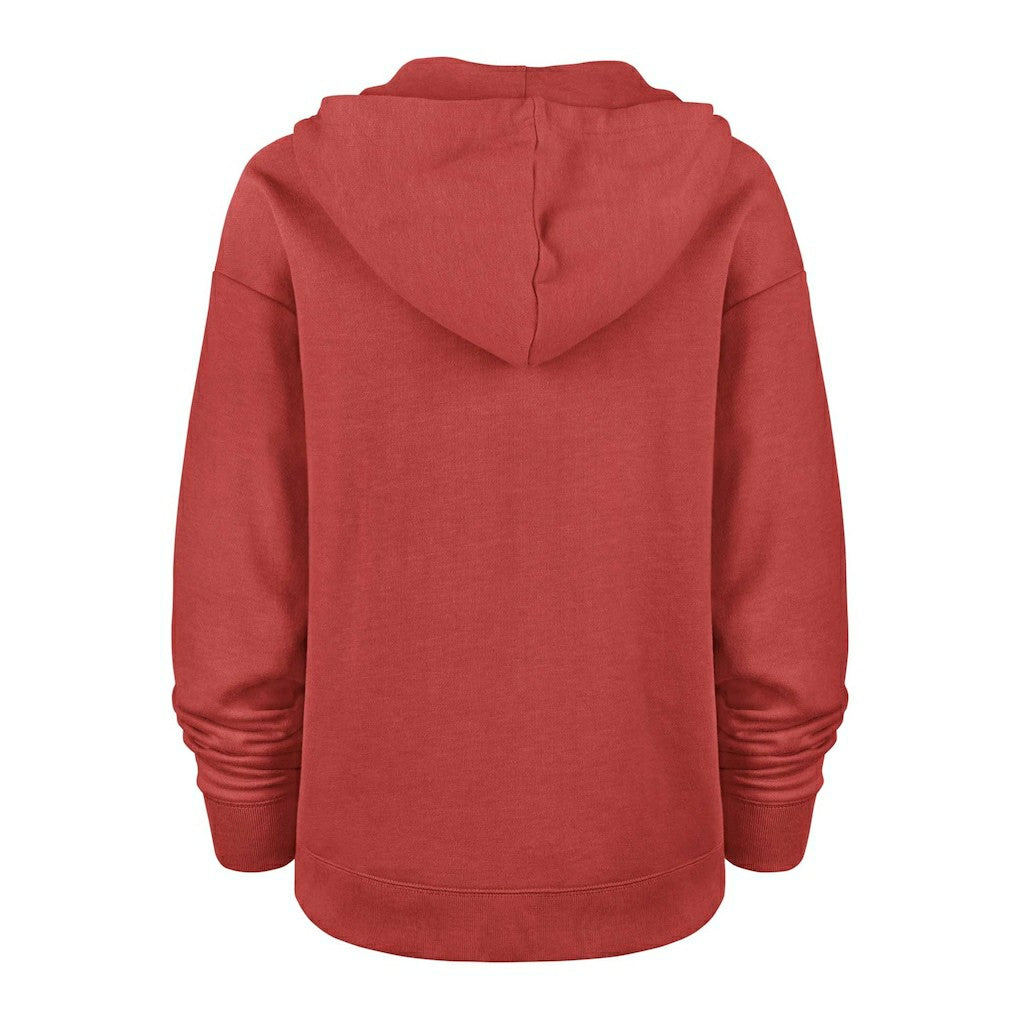 San Francisco 49ers '47 Women's Plus Size Clarity Kennedy Pullover Hoodie Scarlet | 47 brand