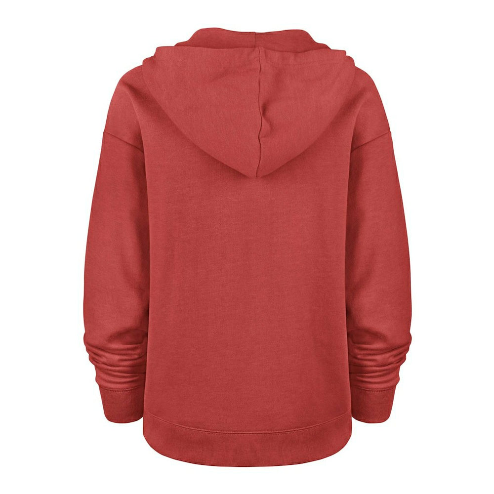 San Francisco 49ers '47 Women's Plus Size Clarity Kennedy Pullover Hoodie Scarlet | 47 brand