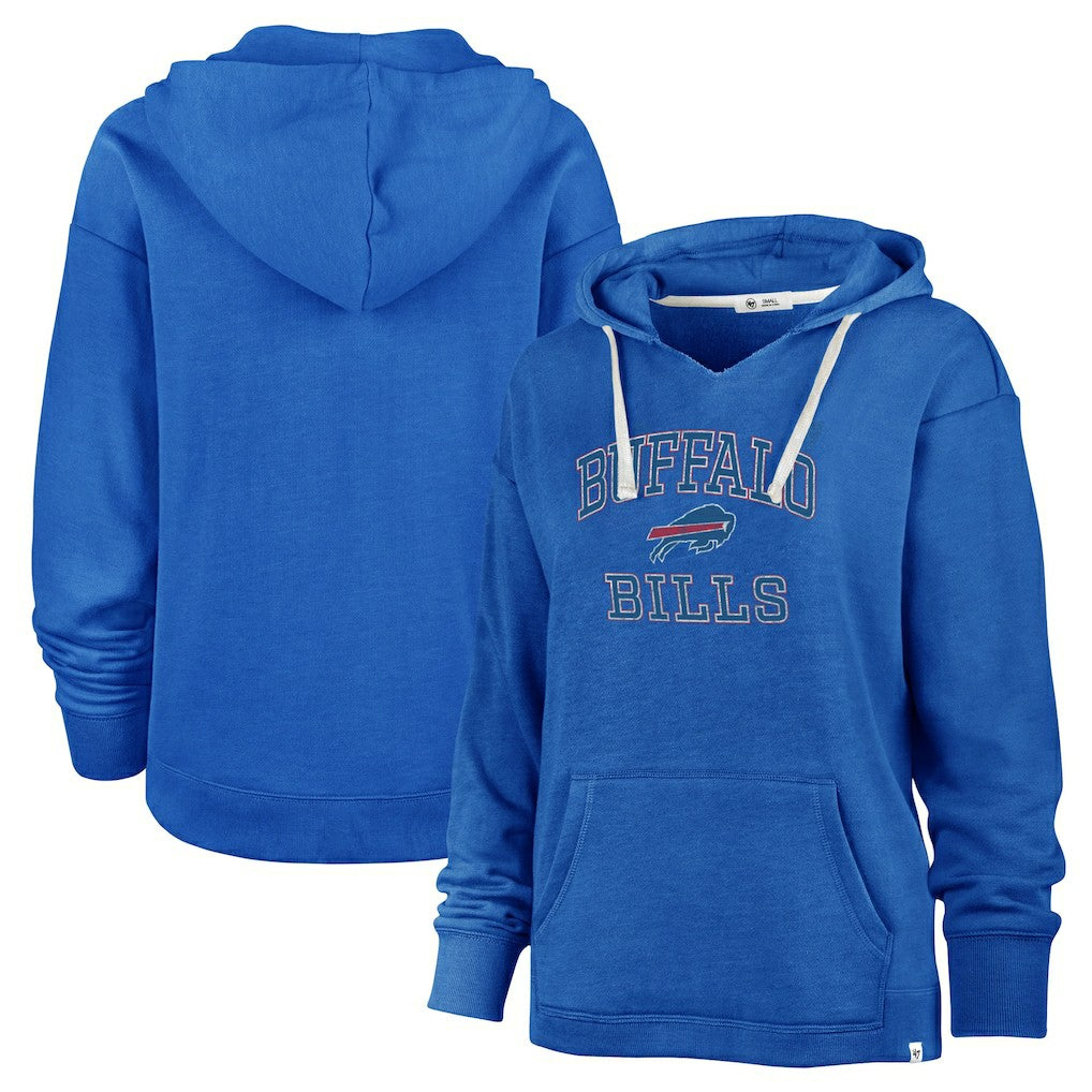 Buffalo Bills '47 Women's Plus Size Clarity Kennedy Pullover Hoodie Royal | 47 brand