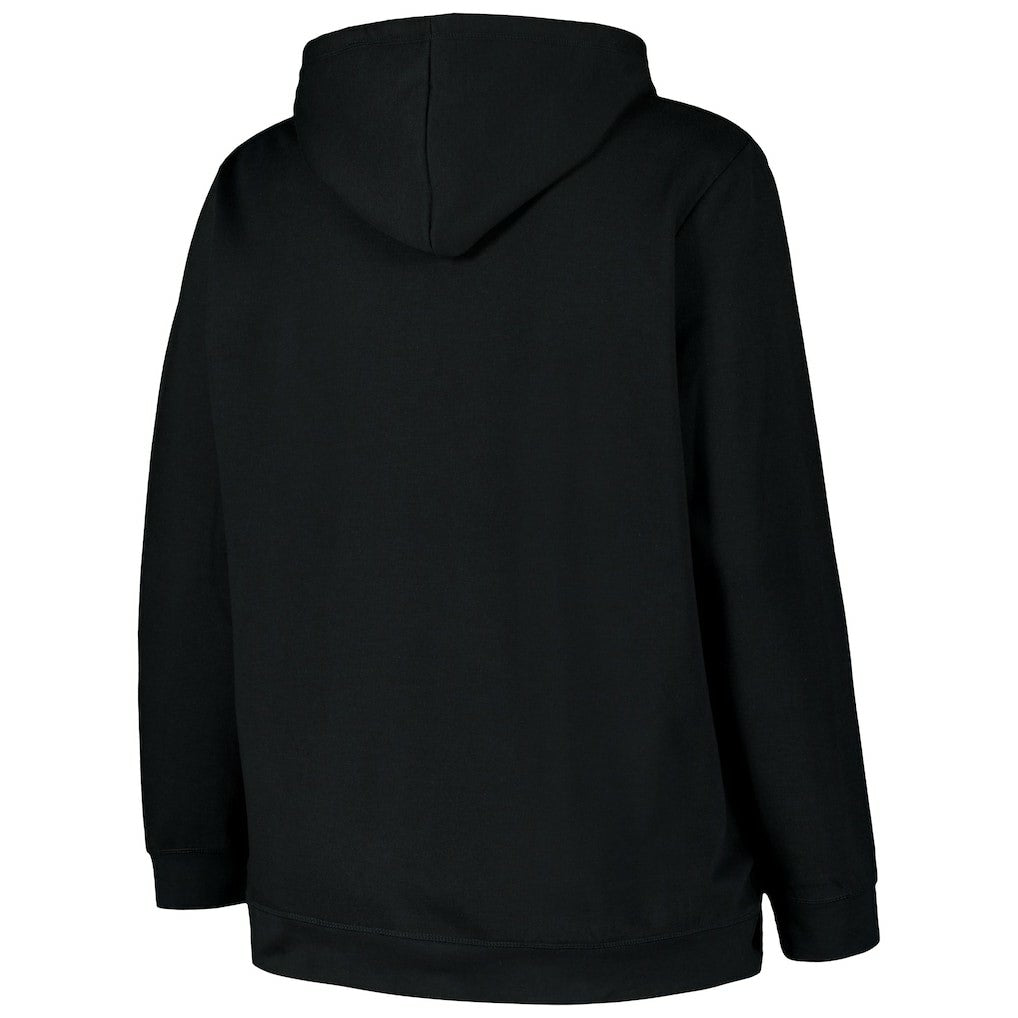 Cincinnati Bengals '47 Women's Plus Size Clarity Kennedy Pullover Hoodie Black | 47 brand