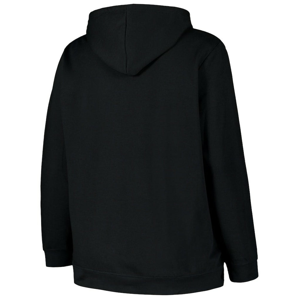 Cincinnati Bengals '47 Women's Plus Size Clarity Kennedy Pullover Hoodie Black | 47 brand