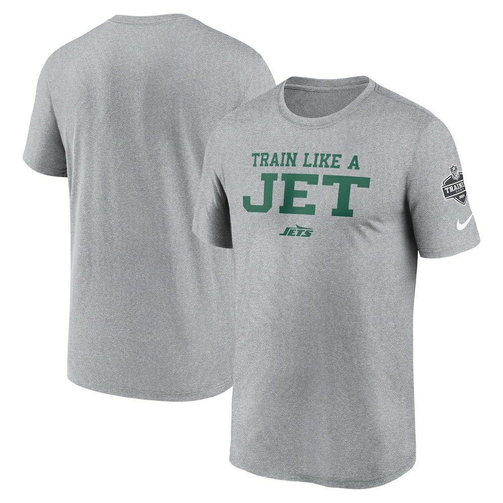 New York Jets 2024 NFL Training Camp Legend Performance T-Shirt Heather Gray | Nike for Sale
