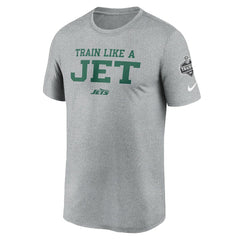 New York Jets 2024 NFL Training Camp Legend Performance T-Shirt Heather Gray | Nike for Sale
