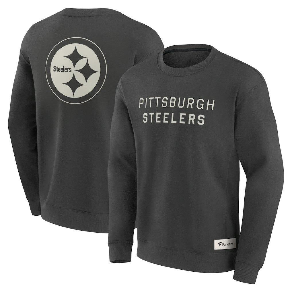 Pittsburgh Steelers Elements Future Ground Lettering Pullover Sweatshirt Charcoal | Fanatics