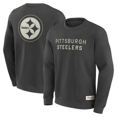Pittsburgh Steelers Elements Future Ground Lettering Pullover Sweatshirt Charcoal | Fanatics