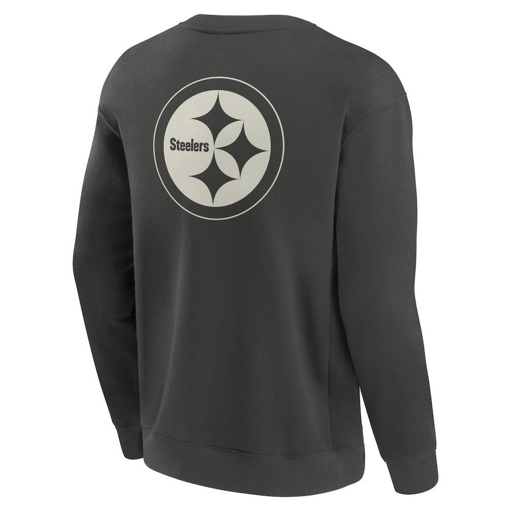 Pittsburgh Steelers Elements Future Ground Lettering Pullover Sweatshirt Charcoal | Fanatics