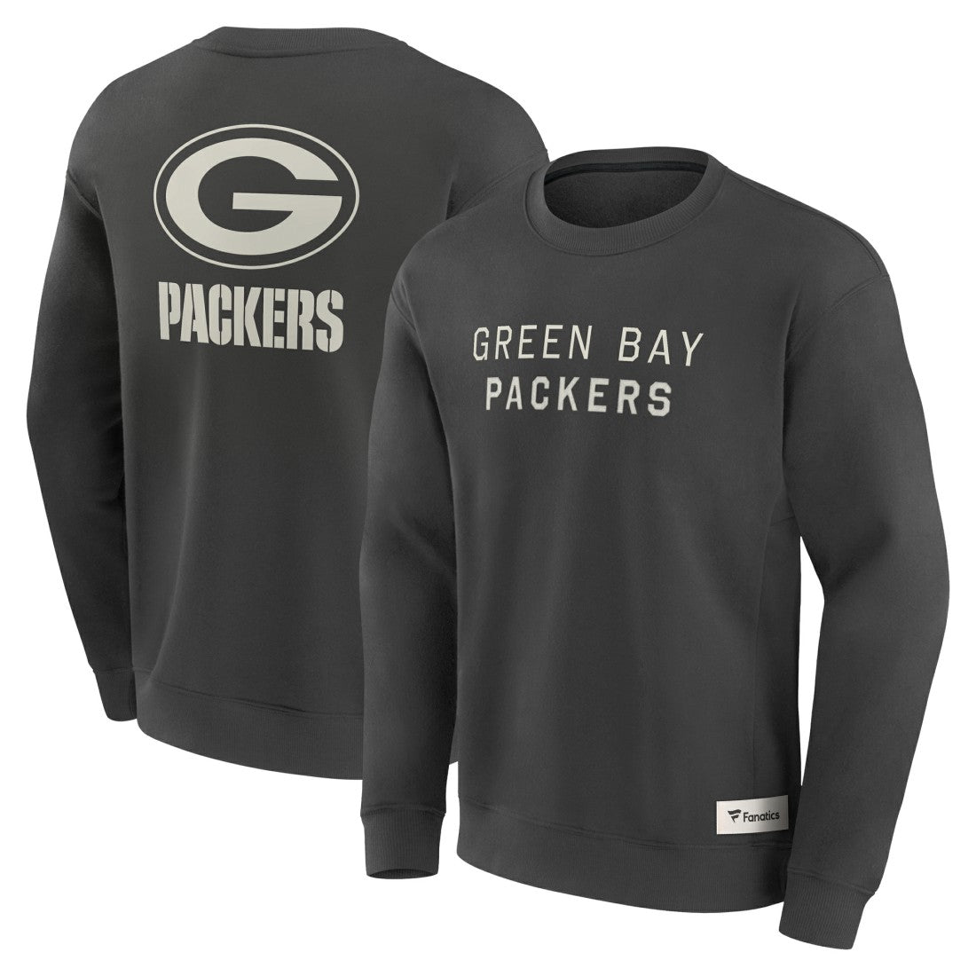 Green Bay Packers Elements Future Ground Lettering Pullover Sweatshirt Charcoal | Fanatics