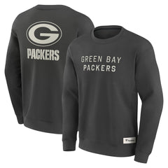 Green Bay Packers Elements Future Ground Lettering Pullover Sweatshirt Charcoal | Fanatics