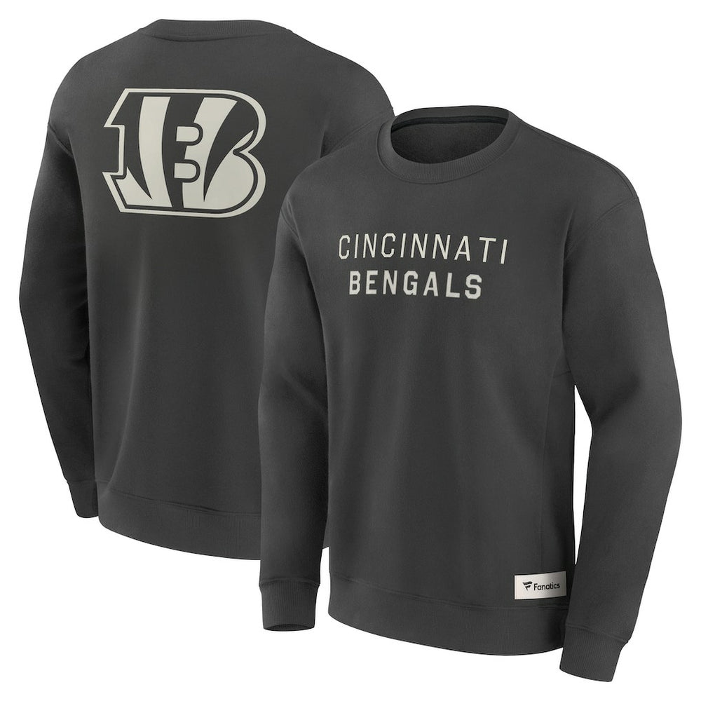 Cincinnati Bengals Elements Future Ground Lettering Pullover Sweatshirt Charcoal | Fanatics