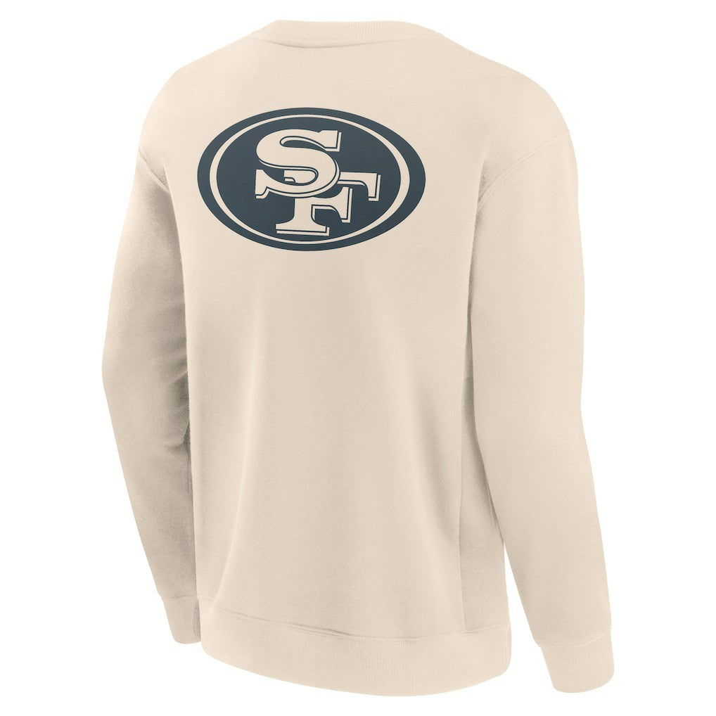 San Francisco 49ers Elements Future Ground Lettering Pullover Sweatshirt Cream | Fanatics