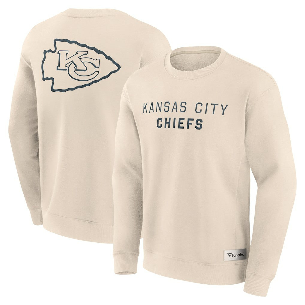 Kansas City Chiefs Elements Future Ground Lettering Pullover Sweatshirt Cream | Fanatics