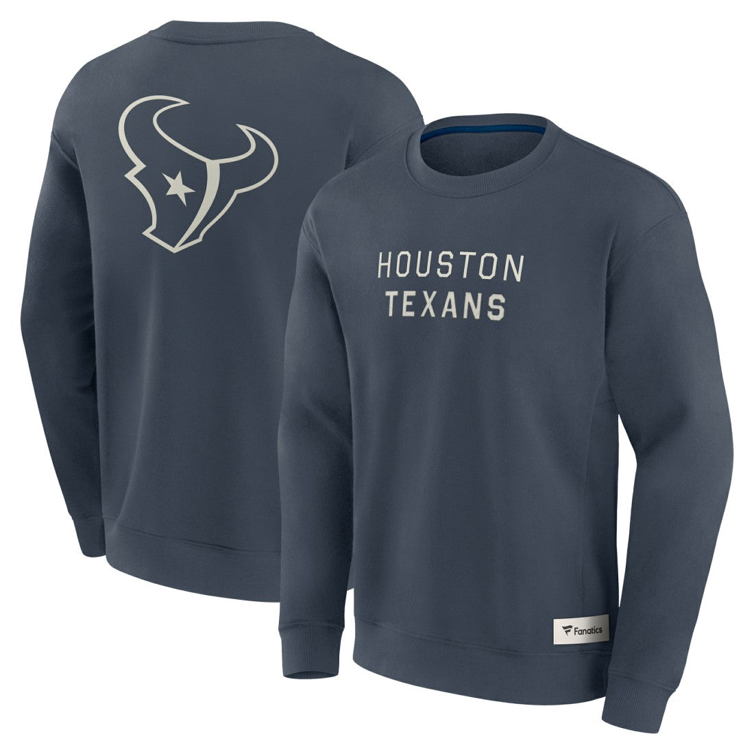 Houston Texans Elements Future Ground Lettering Pullover Sweatshirt Navy | Fanatics