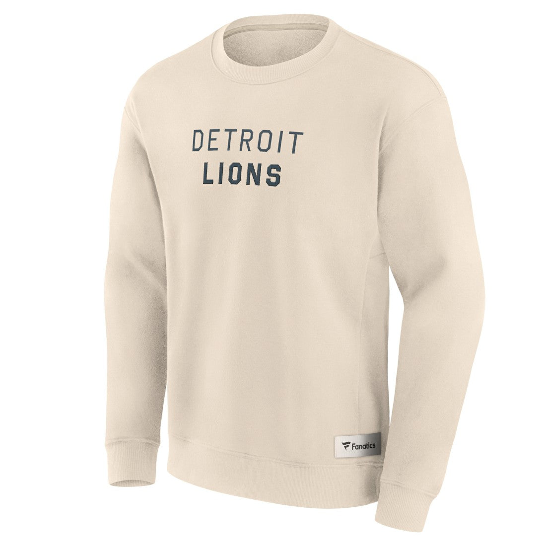 Detroit Lions Elements Future Ground Lettering Pullover Sweatshirt Cream | Fanatics