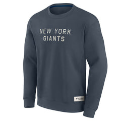 New York Giants Elements Future Ground Lettering Pullover Sweatshirt Navy | Fanatics