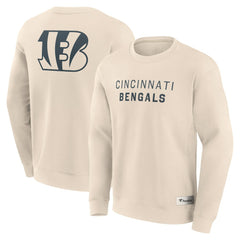 Cincinnati Bengals Elements Future Ground Lettering Pullover Sweatshirt Cream | Fanatics