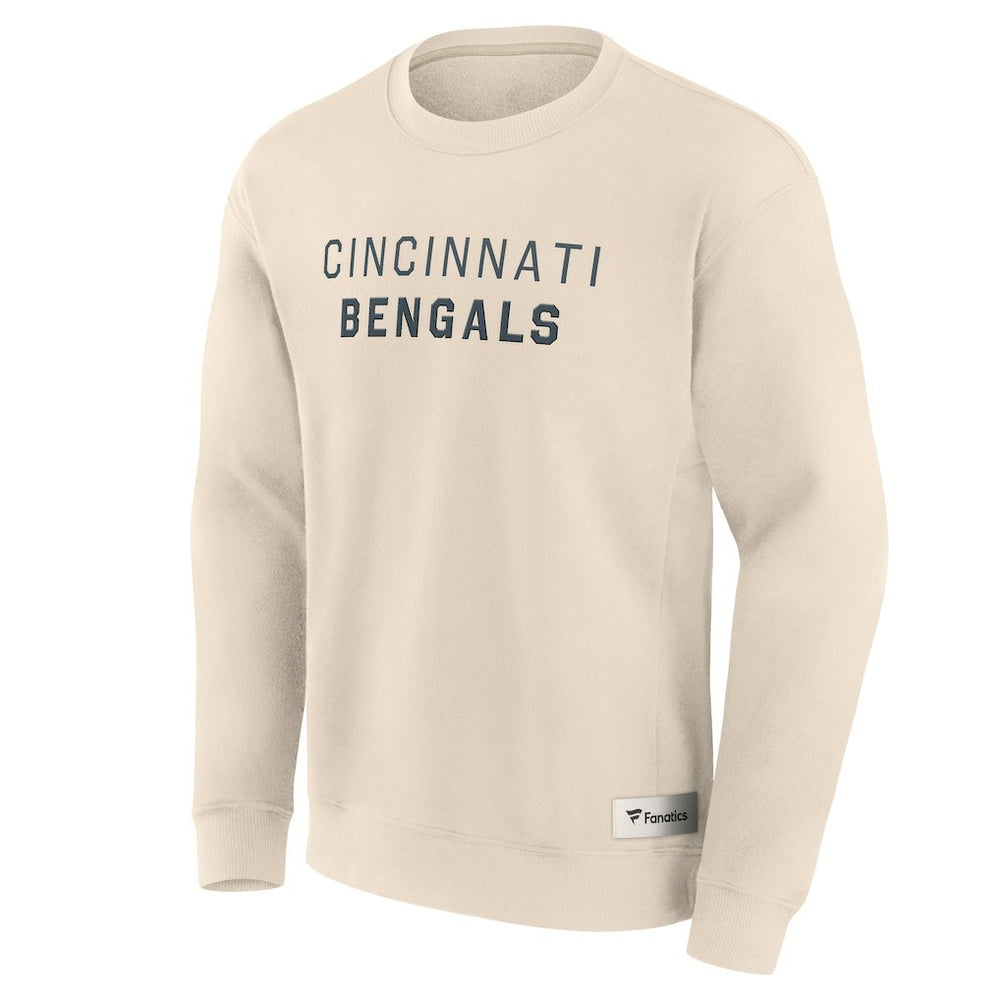 Cincinnati Bengals Elements Future Ground Lettering Pullover Sweatshirt Cream | Fanatics