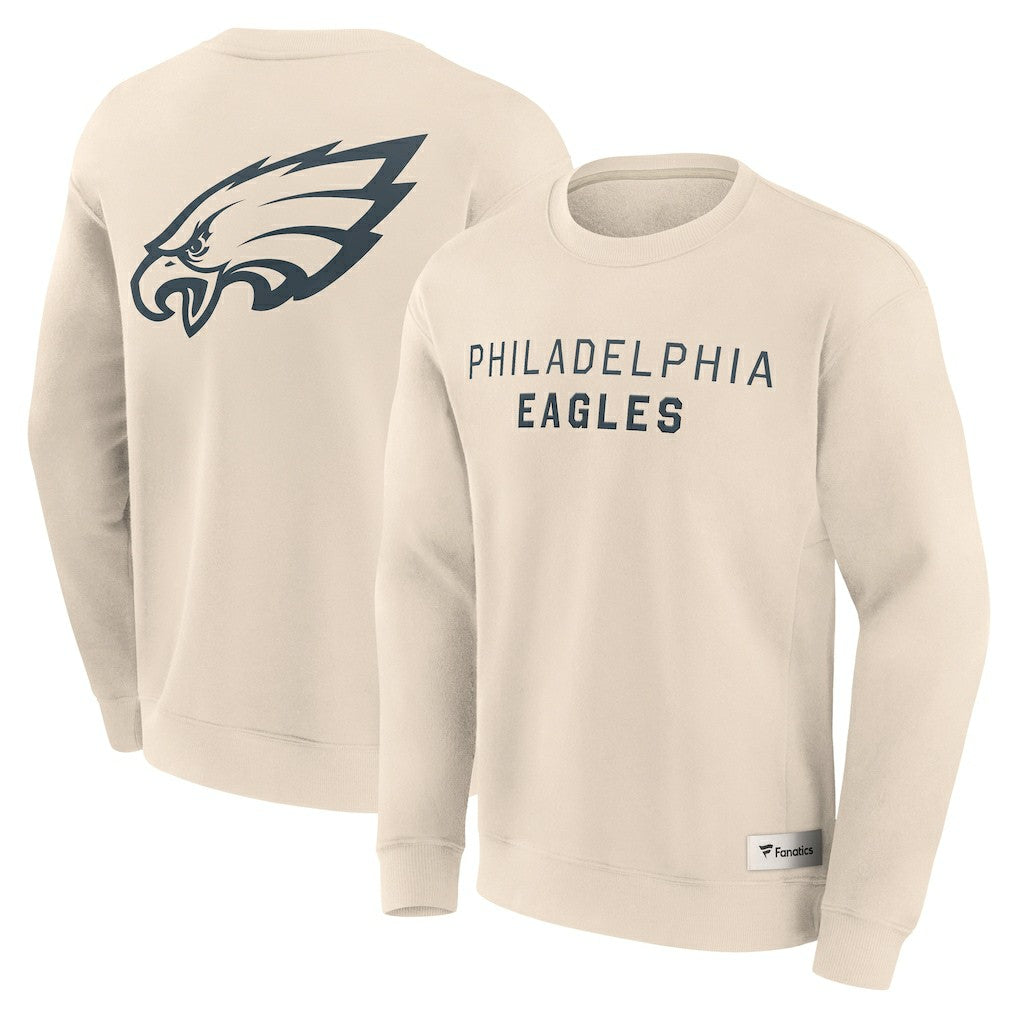 Philadelphia Eagles Elements Future Ground Lettering Pullover Sweatshirt Cream | Fanatics