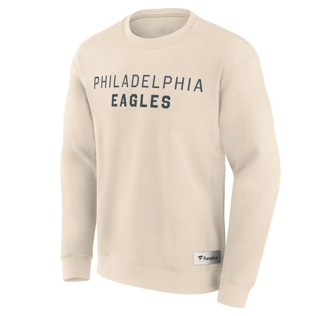 Philadelphia Eagles Elements Future Ground Lettering Pullover Sweatshirt Cream | Fanatics