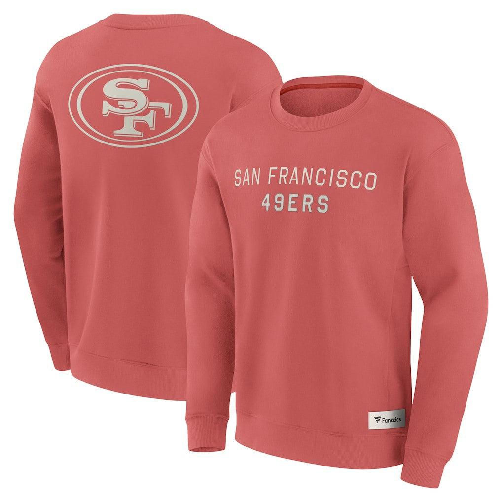 San Francisco 49ers Elements Future Ground Lettering Pullover Sweatshirt Red | Fanatics