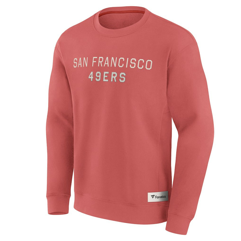 San Francisco 49ers Elements Future Ground Lettering Pullover Sweatshirt Red | Fanatics