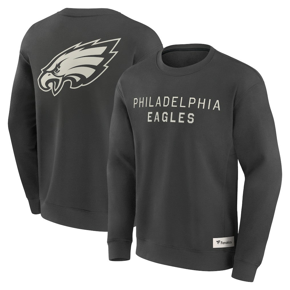 Philadelphia Eagles Elements Future Ground Lettering Pullover Sweatshirt Charcoal | Fanatics