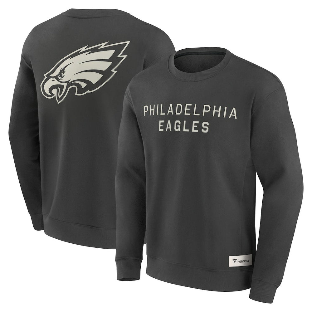 Philadelphia Eagles Elements Future Ground Lettering Pullover Sweatshirt Charcoal | Fanatics
