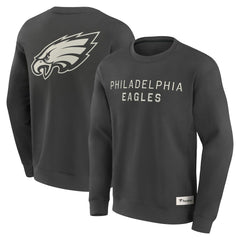 Philadelphia Eagles Elements Future Ground Lettering Pullover Sweatshirt Charcoal | Fanatics