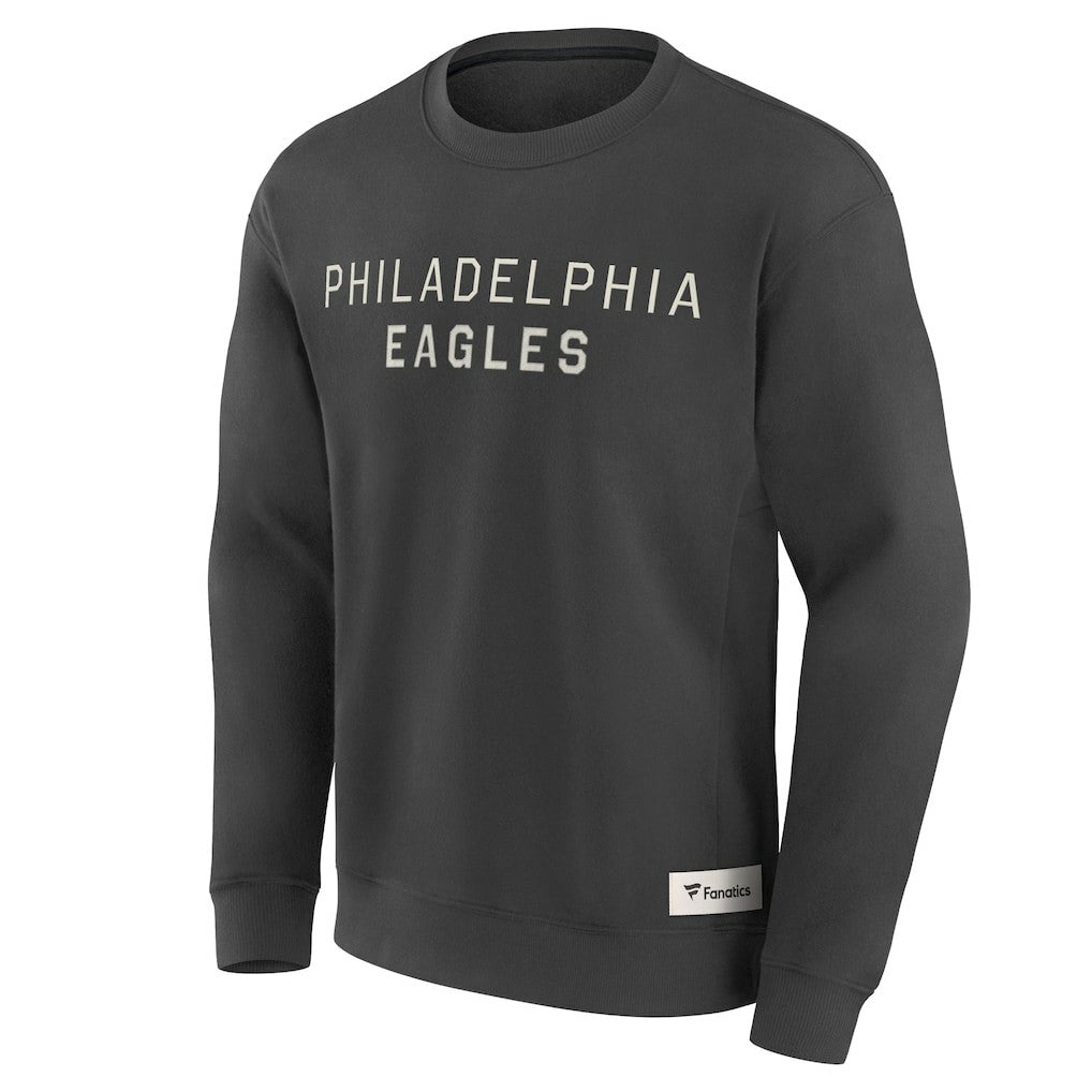 Philadelphia Eagles Elements Future Ground Lettering Pullover Sweatshirt Charcoal | Fanatics