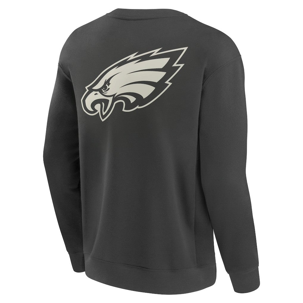 Philadelphia Eagles Elements Future Ground Lettering Pullover Sweatshirt Charcoal | Fanatics