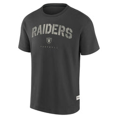 Las Vegas Raiders Elements Weathered Tonal Future Ground T-Shirt Charcoal | Fanatics