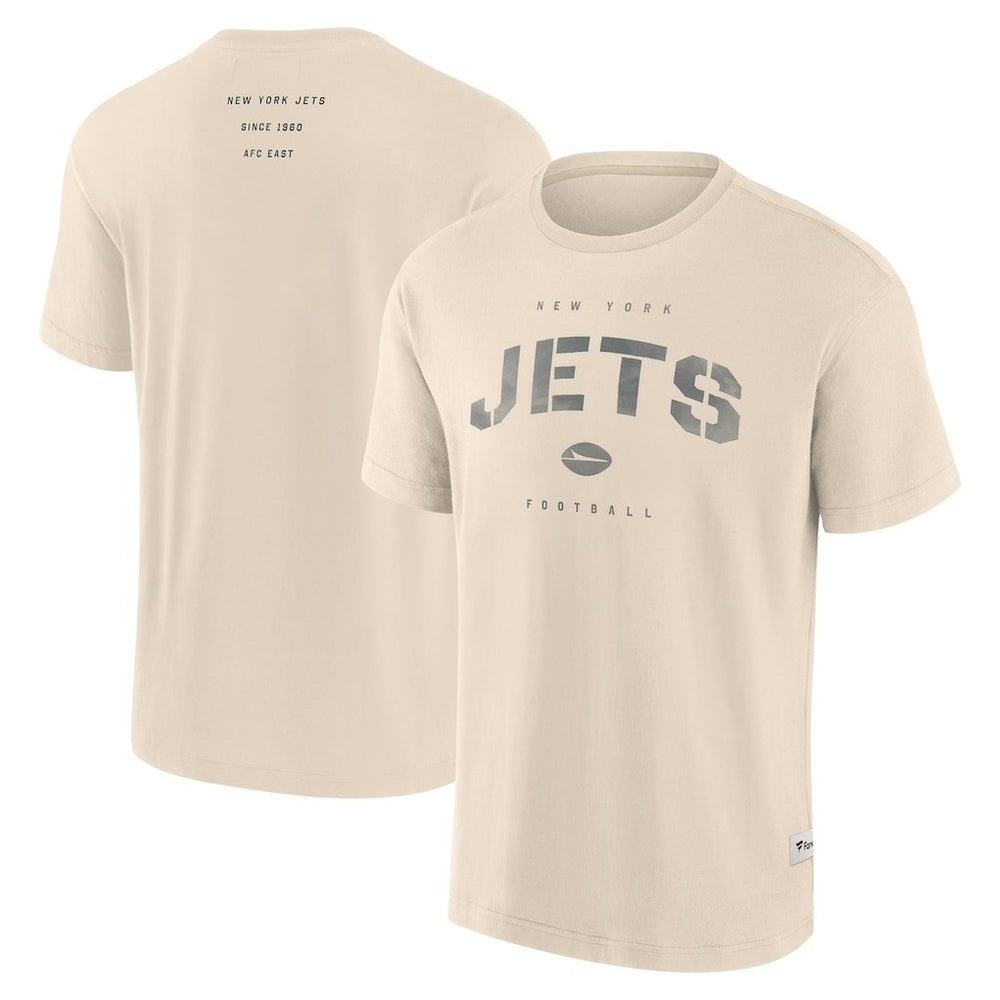 New York Jets Elements Weathered Tonal Future Ground T-Shirt Cream | Fanatics