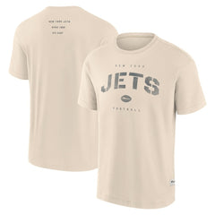 New York Jets Elements Weathered Tonal Future Ground T-Shirt Cream | Fanatics