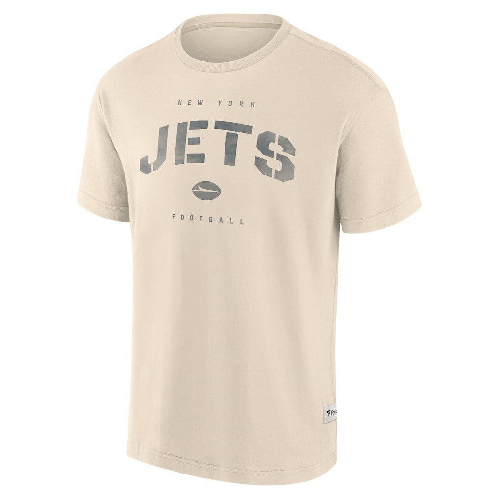 New York Jets Elements Weathered Tonal Future Ground T-Shirt Cream | Fanatics