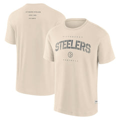 Pittsburgh Steelers Elements Weathered Tonal Future Ground T-Shirt Cream | Fanatics