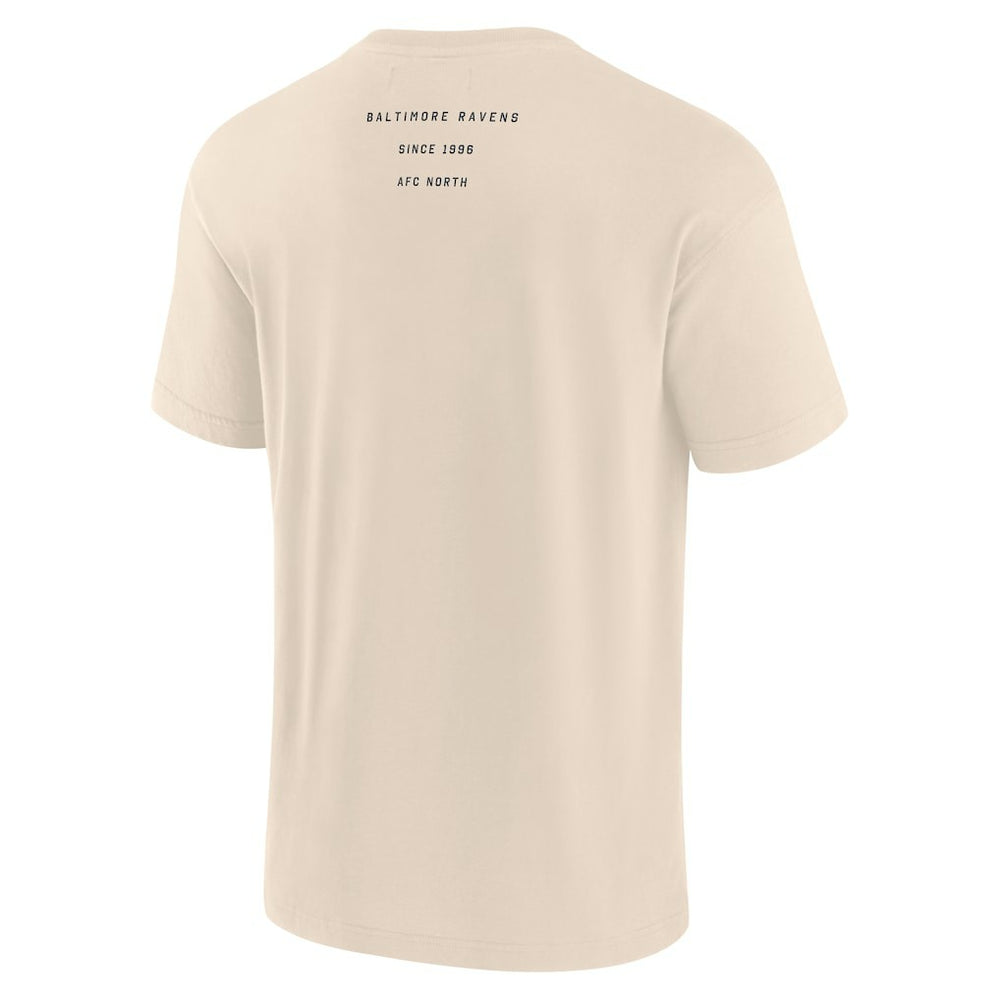 Baltimore Ravens Elements Weathered Tonal Future Ground T-Shirt Cream | Fanatics
