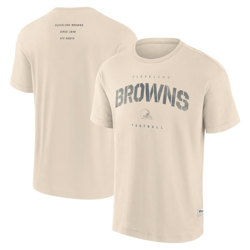 Cleveland Browns Elements Weathered Tonal Future Ground T-Shirt Cream | Fanatics