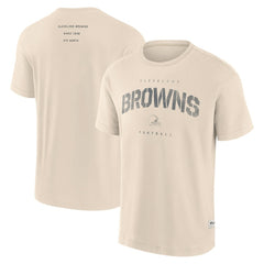 Cleveland Browns Elements Weathered Tonal Future Ground T-Shirt Cream | Fanatics