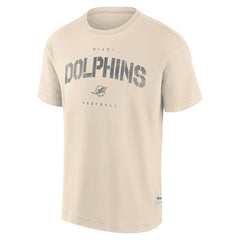 Miami Dolphins Elements Weathered Tonal Future Ground T-Shirt Cream | Fanatics