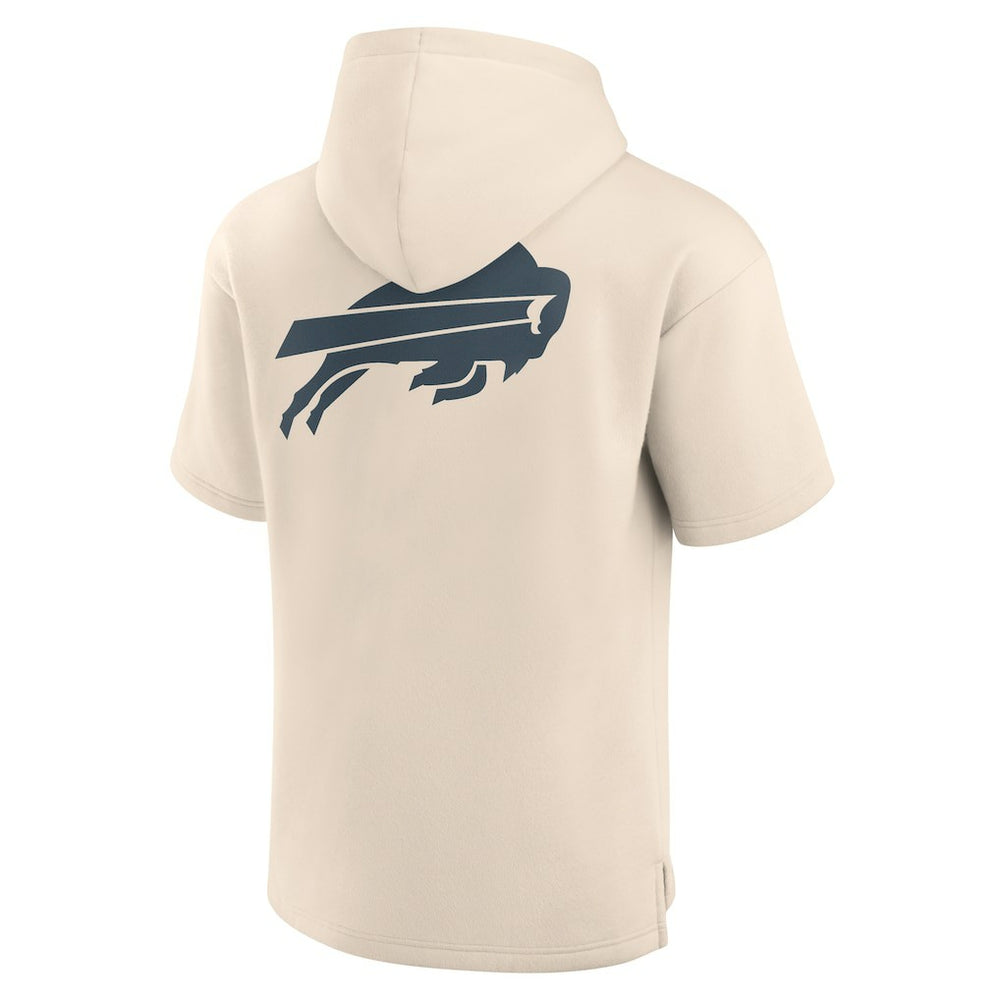Buffalo Bills Elements Future Ground Lettering Short Sleeve Pullover Hoodie Cream | Fanatics